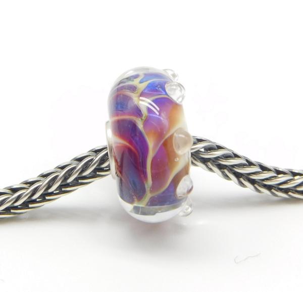 Violet Peacock - Elfbeads Glas - Originalfoto